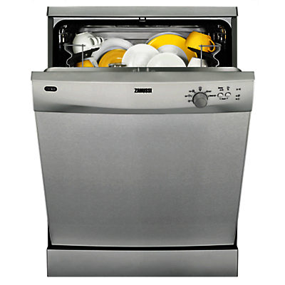 Zanussi ZDF21001XA Freestanding Dishwasher, Stainless Steel Zanussi ZDF21001XA Freestanding Dishwasher, Stainless Steel